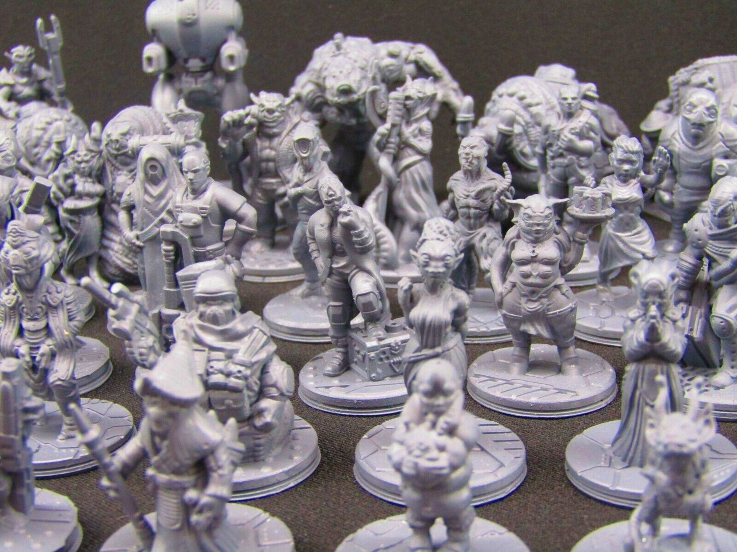 Sci Fi Mini Set 6 - 48pc Non Humans Novus Landing Mini Miniatures 3D Print