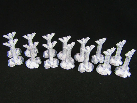 14pc Mine Shaft Column Supports Scatter Terrain Scenery 3D Printed Mini