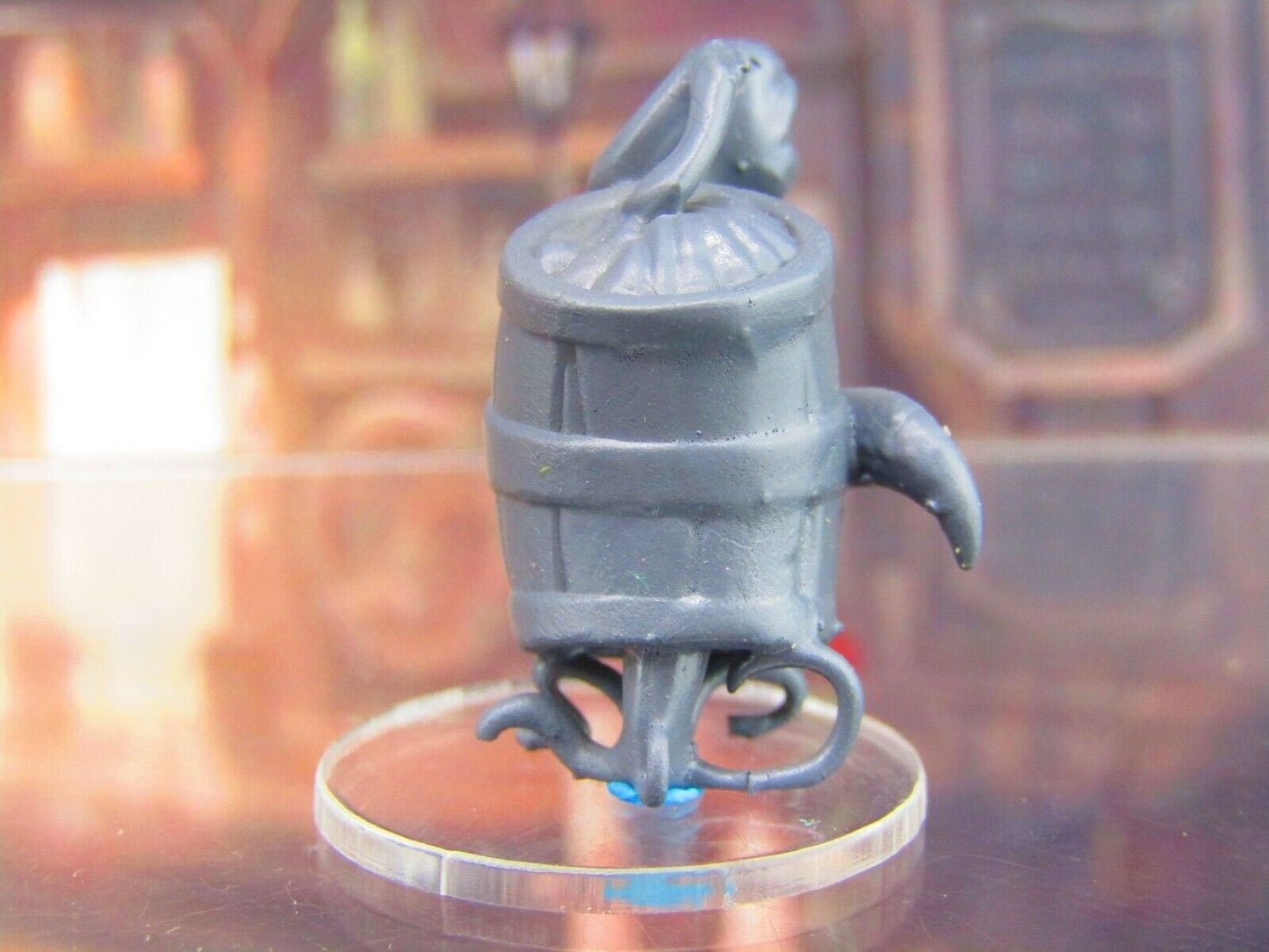 Mimic Barrel Loot Monster W/ Legs Mini Miniature Figure 3D Printed Model 28/32mm