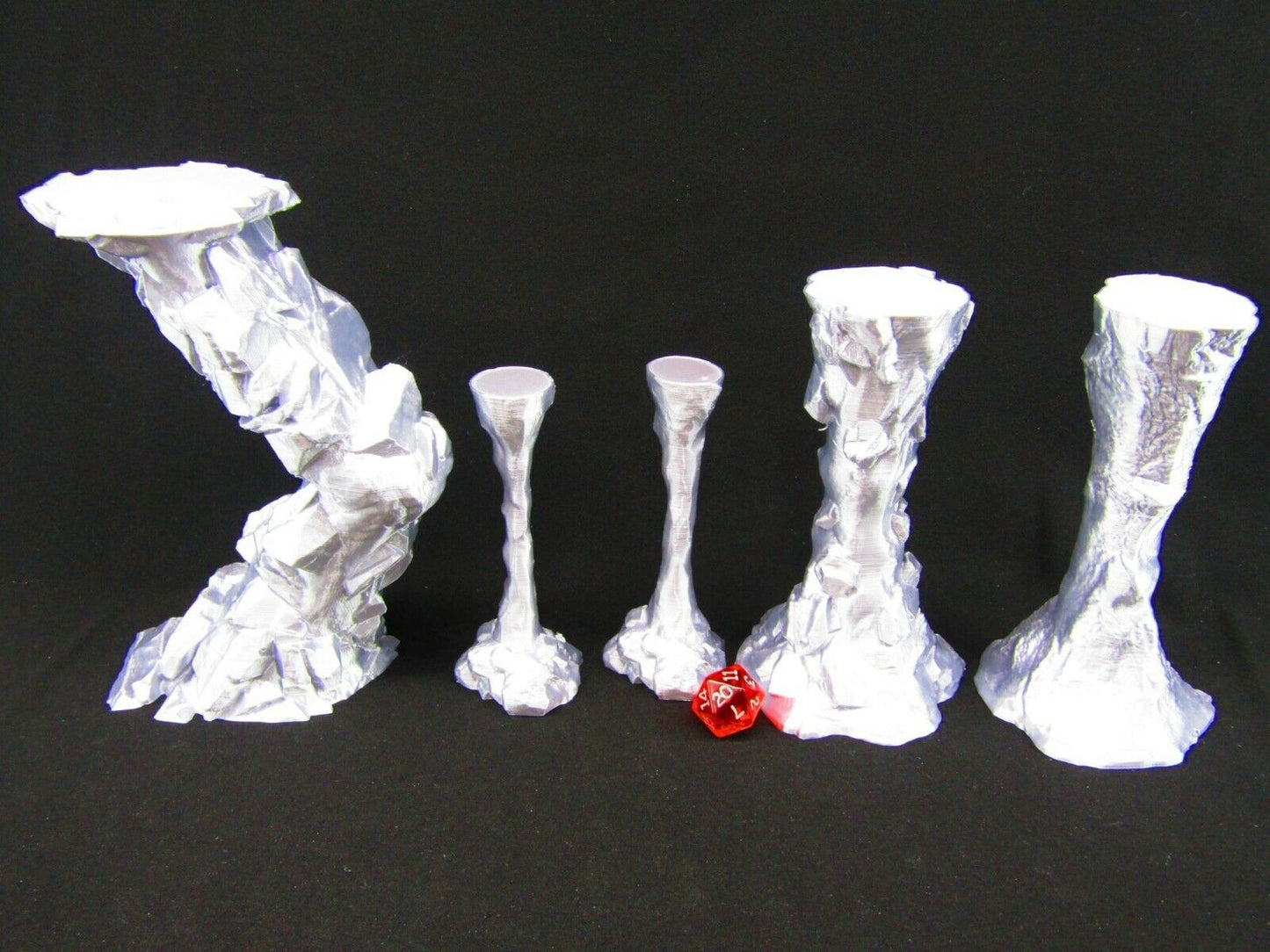 Dry Cavern Pillars Columns Scatter Terrain Scenery 3D Printed Mini Miniature