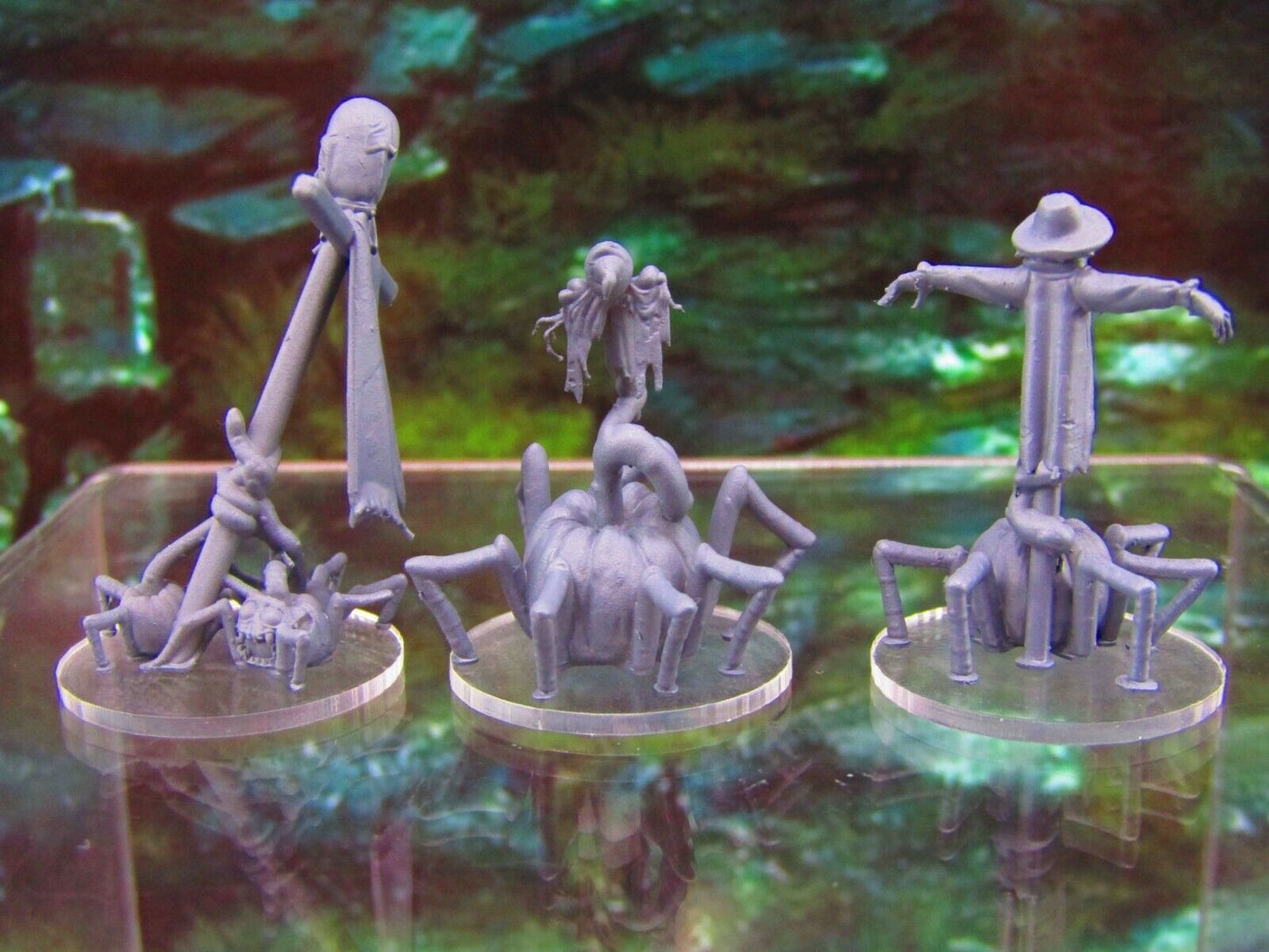 3pc Mutant Pumpkin Jack o Lantern Blights Mini Miniatures 3D Printed Model 28/32