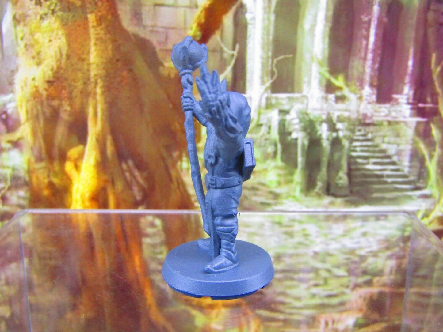 Evil Wizard Sorcerer Mage Mini Miniatures 3D Printed Resin Model Figure 28/32mm