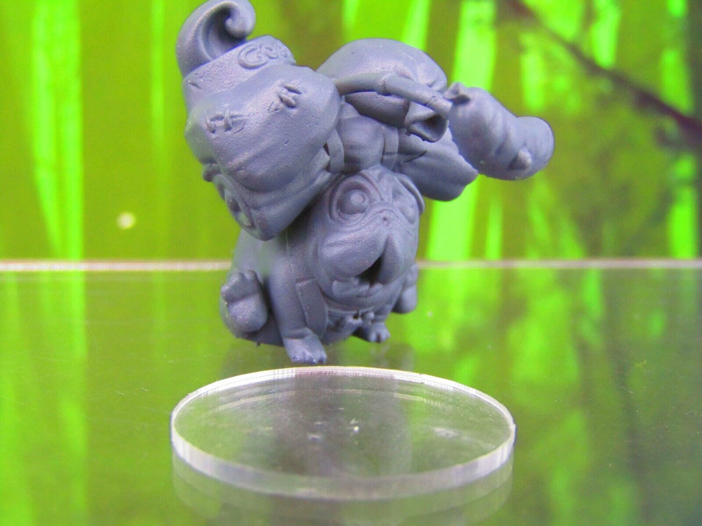 Pug Packdog Companion Pet Familiar Mini Miniature Figure 3D Printed Model