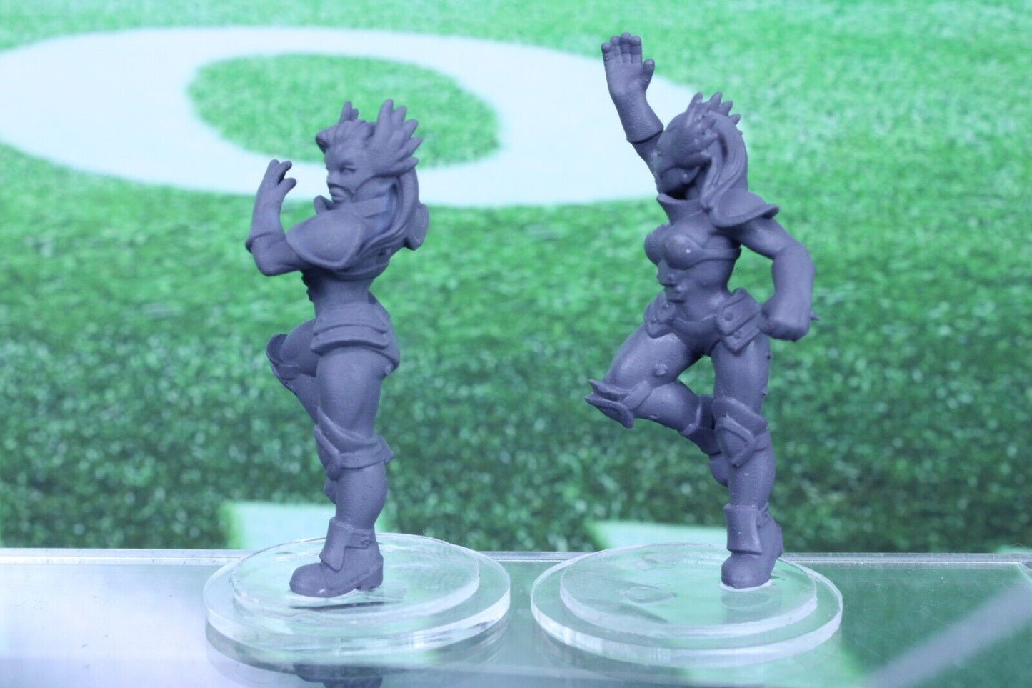 2PC Unicorn Warrior Catcher Mini Player RPG Tabletop Blood Fantasy Football Bowl