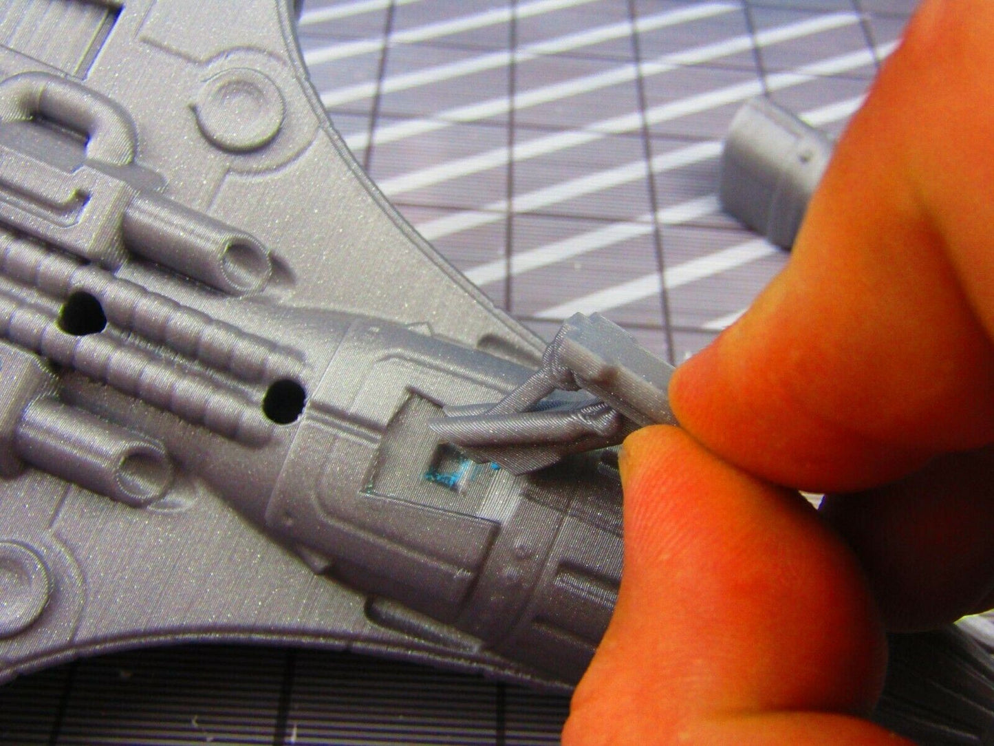 Space Ship Star Fighter B w/ Pilot Scenery Scatter Terrain 3D Printed Model