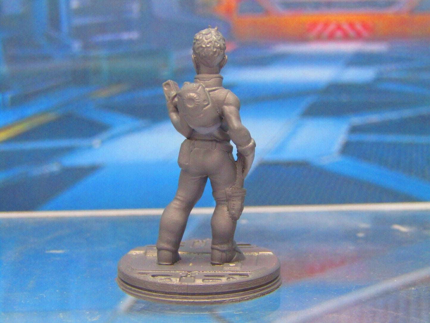 Female Space Explorer Tracker Guide Scientist Mini Miniature 3D Printed Model