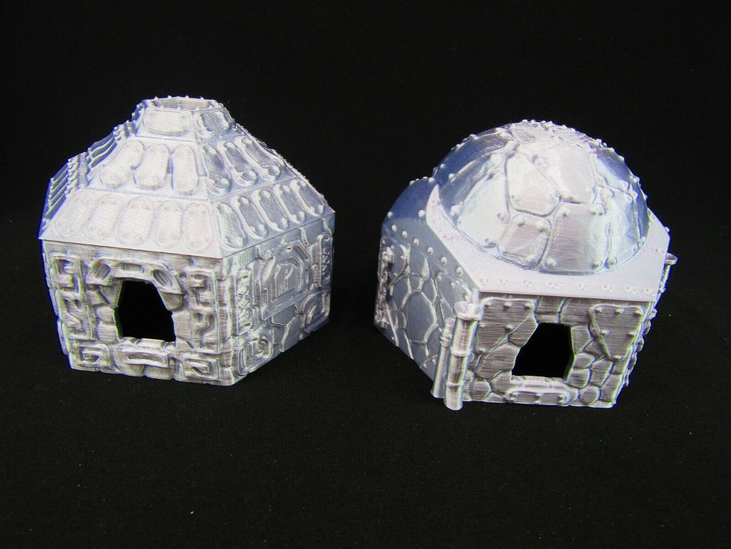 Dwarven Huts Houses Homes Scatter Terrain Scenery 3D Printed Mini Miniature