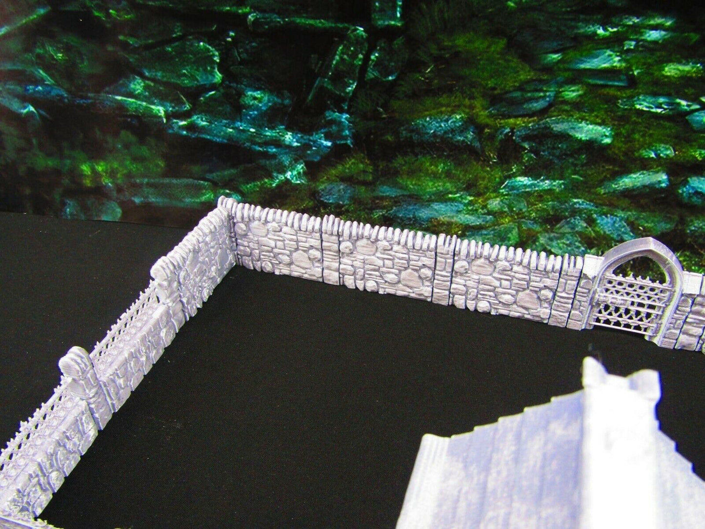 32pc Fence Set Graveyard / Cemetery Scatter Terrain Scenery Tabletop Gaming