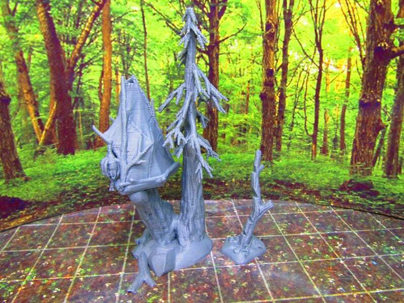Tree Stand Hunters Tent Blind Scatter Terrain Scenery 3D Printed Figure Model