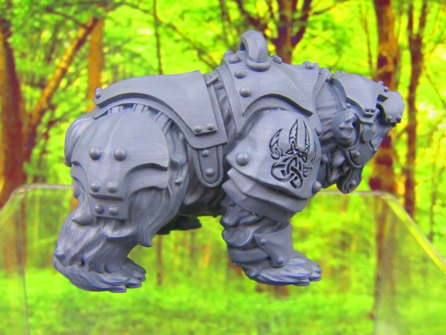 War Bear w/ Mount Mini Miniature 3D Printed Model 28/32mm Scale Fantasy DnD