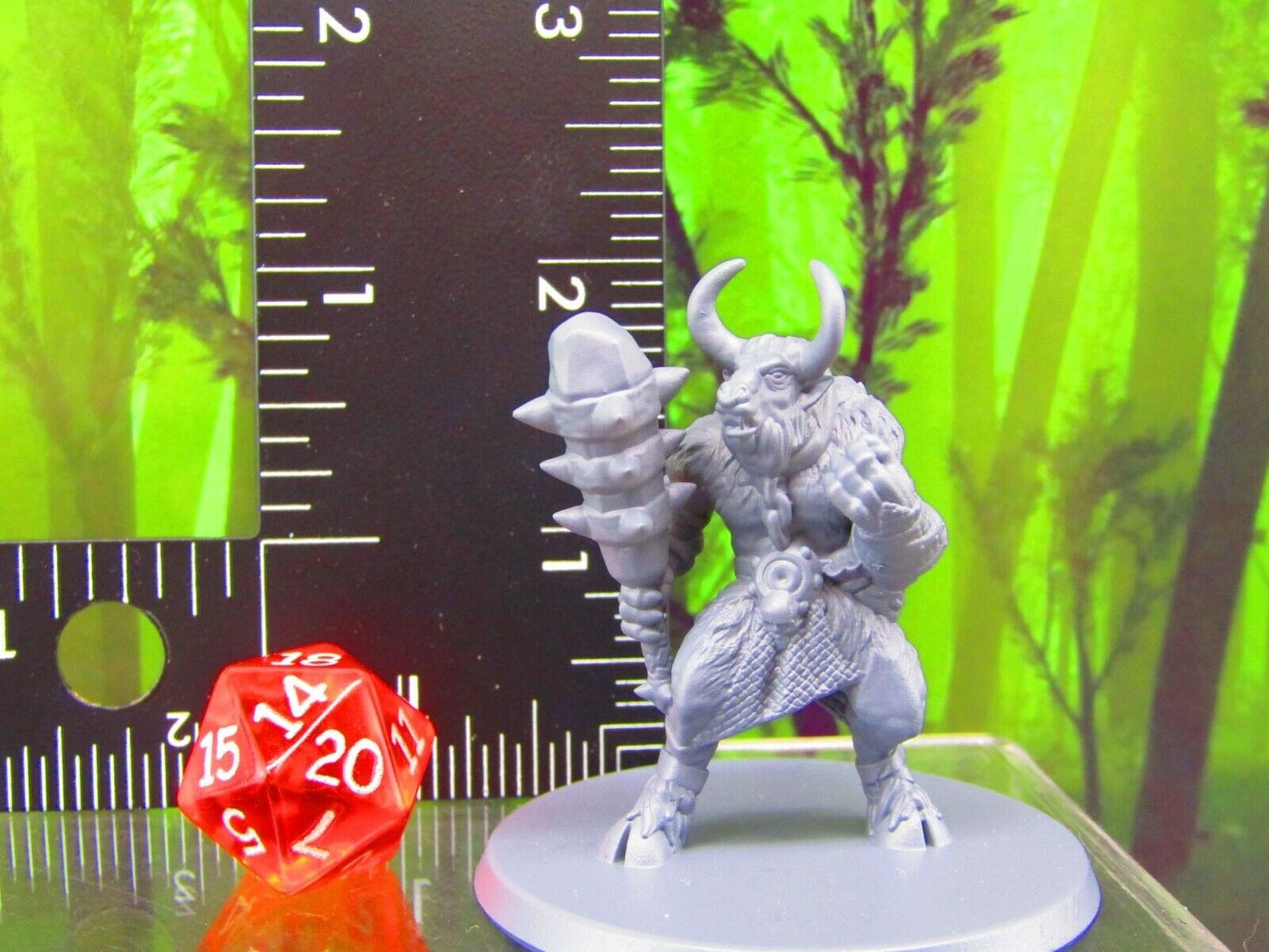 Minotaur Monster Mini Miniatures 3D Printed Resin Model Figure 28/32mm Scale RPG