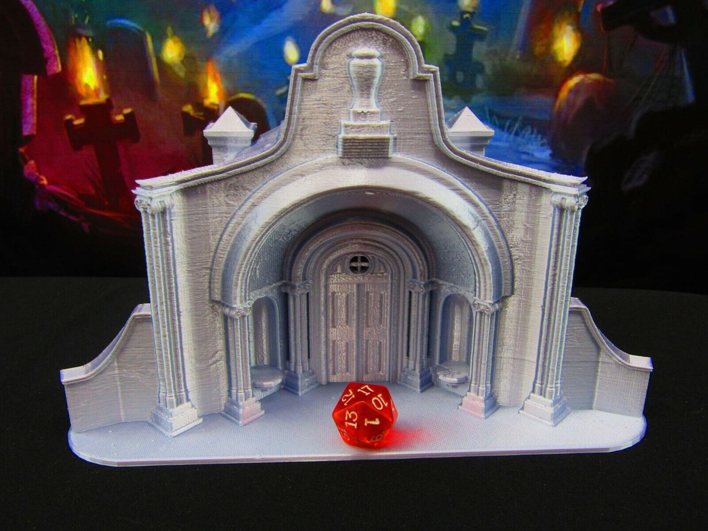 Large Tomb Underground Crypt Entrance for Graveyard / Cemetery Scatter Terrain