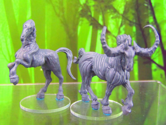 Nightmare Undead Steed Horse Pair Mini Miniature Figure 3D Printed Model 28/32mm
