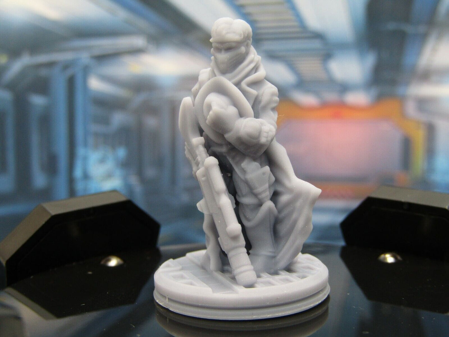 Space Cowboy Space Crew Mini Miniature Figure Scenery Terrain 3D Printed Model