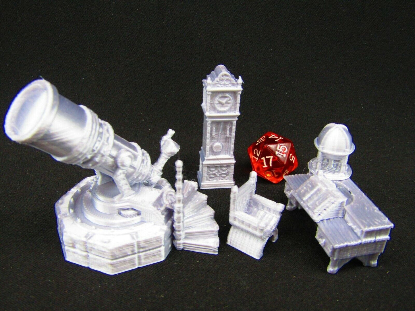 Star Gazers 7pc Set Scatter Terrain Scenery 3D Printed Mini Miniature Model