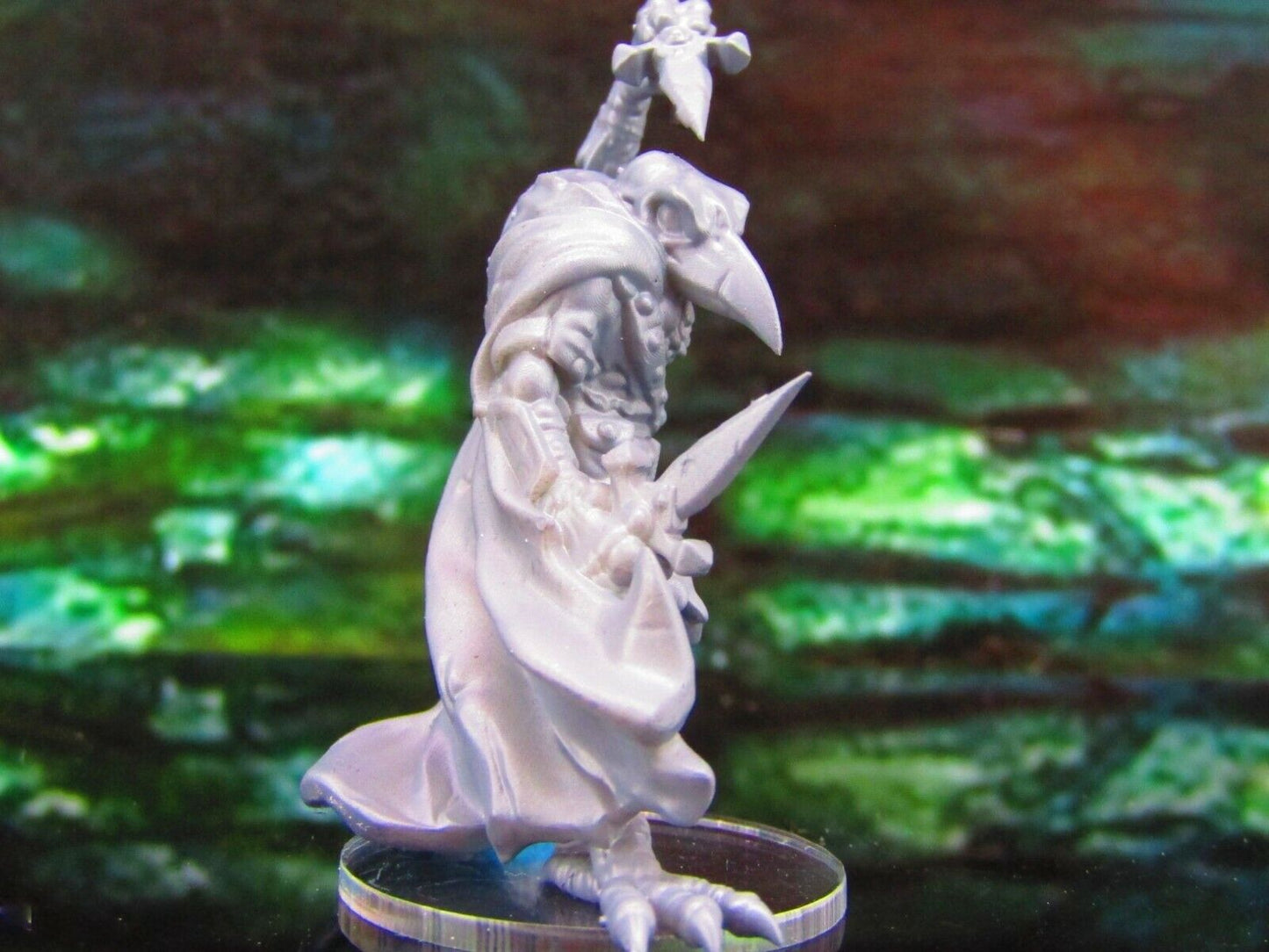 Corvian Skeletal Raven Crow Birdman Daggers B Mini Miniature Model Character