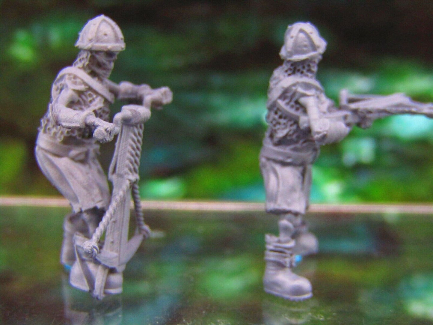 2pc Undead Skeletons Archers Crossbowmen Soldiers Mini Miniatures 3D Print