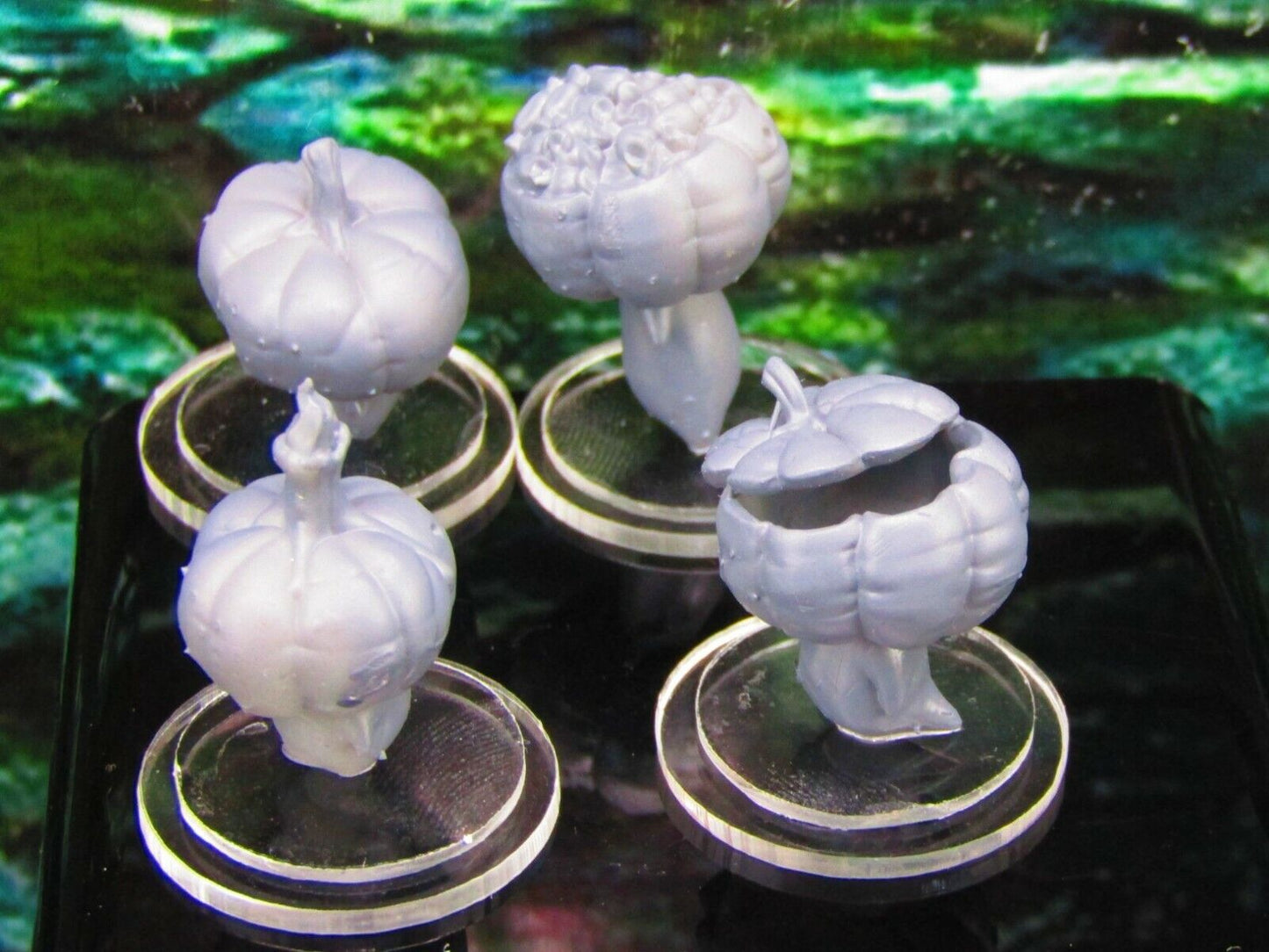 4pc Pumpkindama Jackolantern Pumpkin Set Mini Miniature Model Character Figure