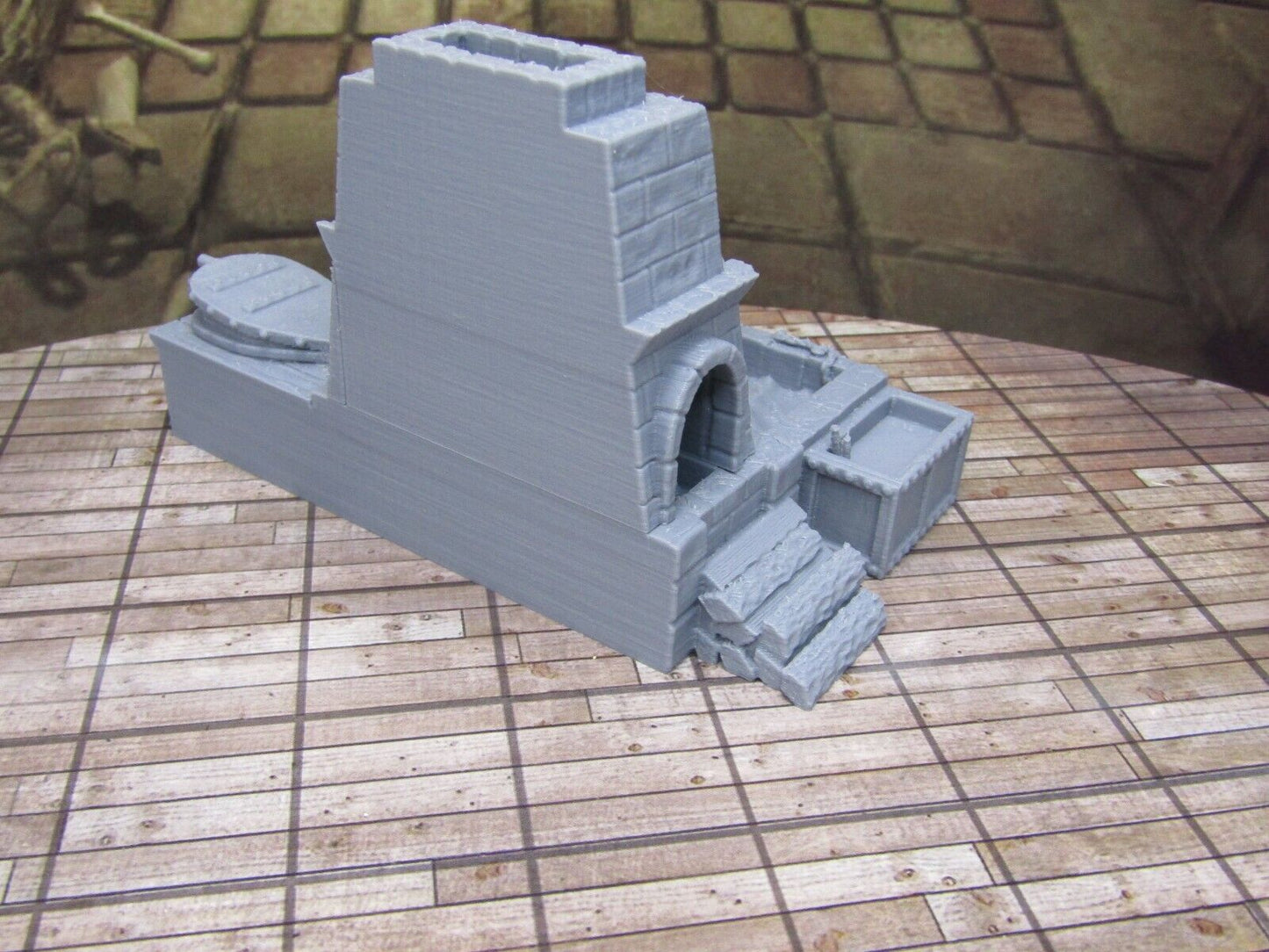 Large Blacksmith's Forge Furnace Set Miniature Scenery Terrain 3D Printed Model