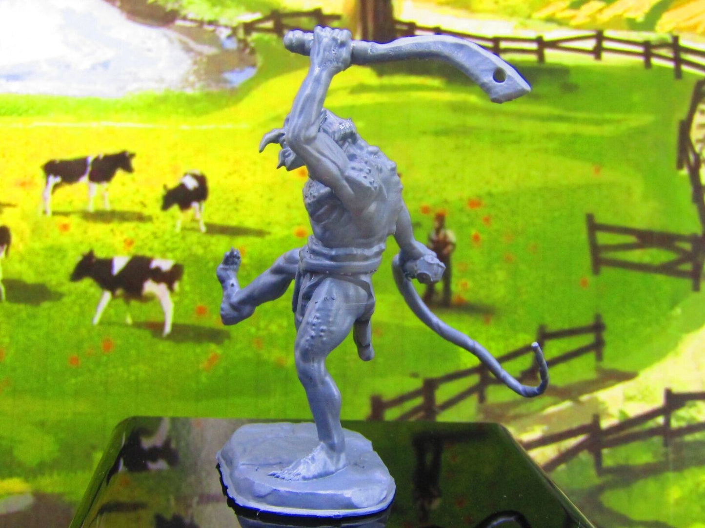 Troll Slave Driver W/ Whip and Sword Monster Encounter Mini Miniature Model