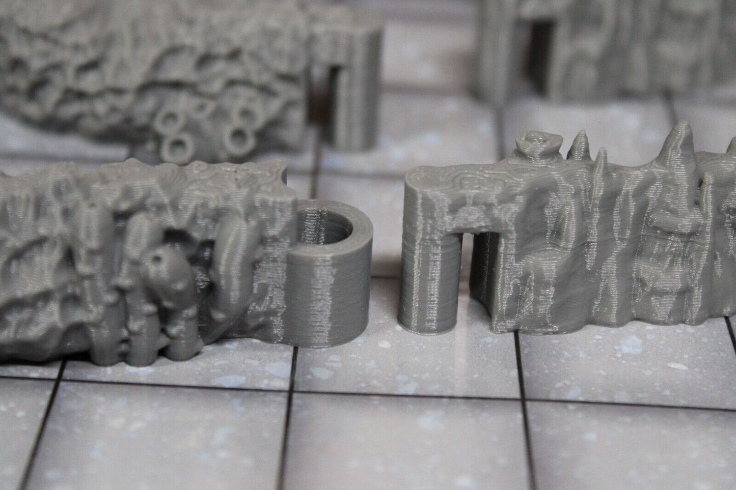 4pc Underwater Labyrinth Coral Corner Curve Walls Dungeonsticks Map Set Scenery