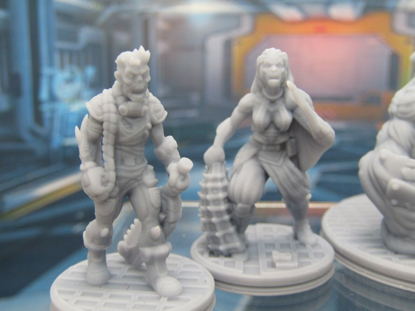 Space Alien Zombie Mutant Crew & Abomination Beast Mini Miniature 3D Printed