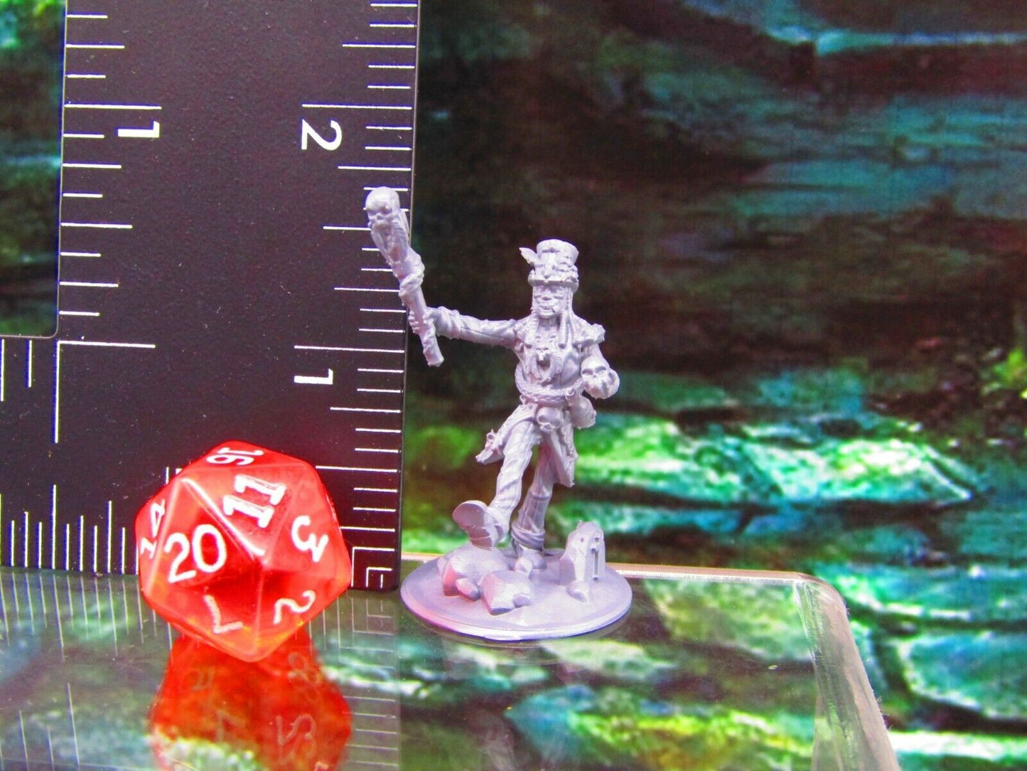 Voodoo Priest Witch Doctor Pose A Mini Miniature Figure 3D Printed Model