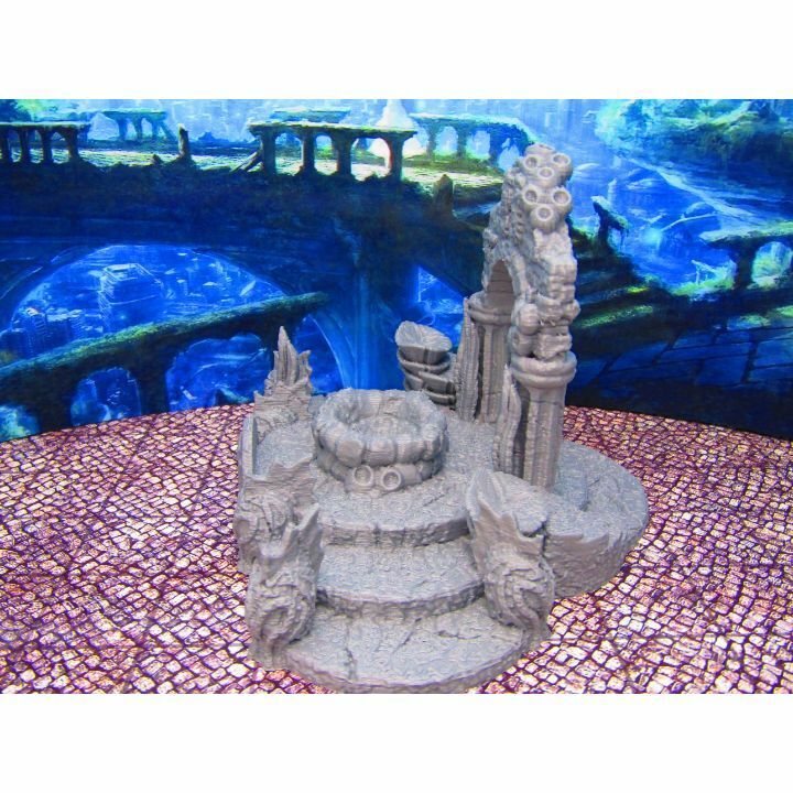 Merfolk Mermaid Deep Sea Royal Entrance Entryway Scenery Scatter Terrain Props