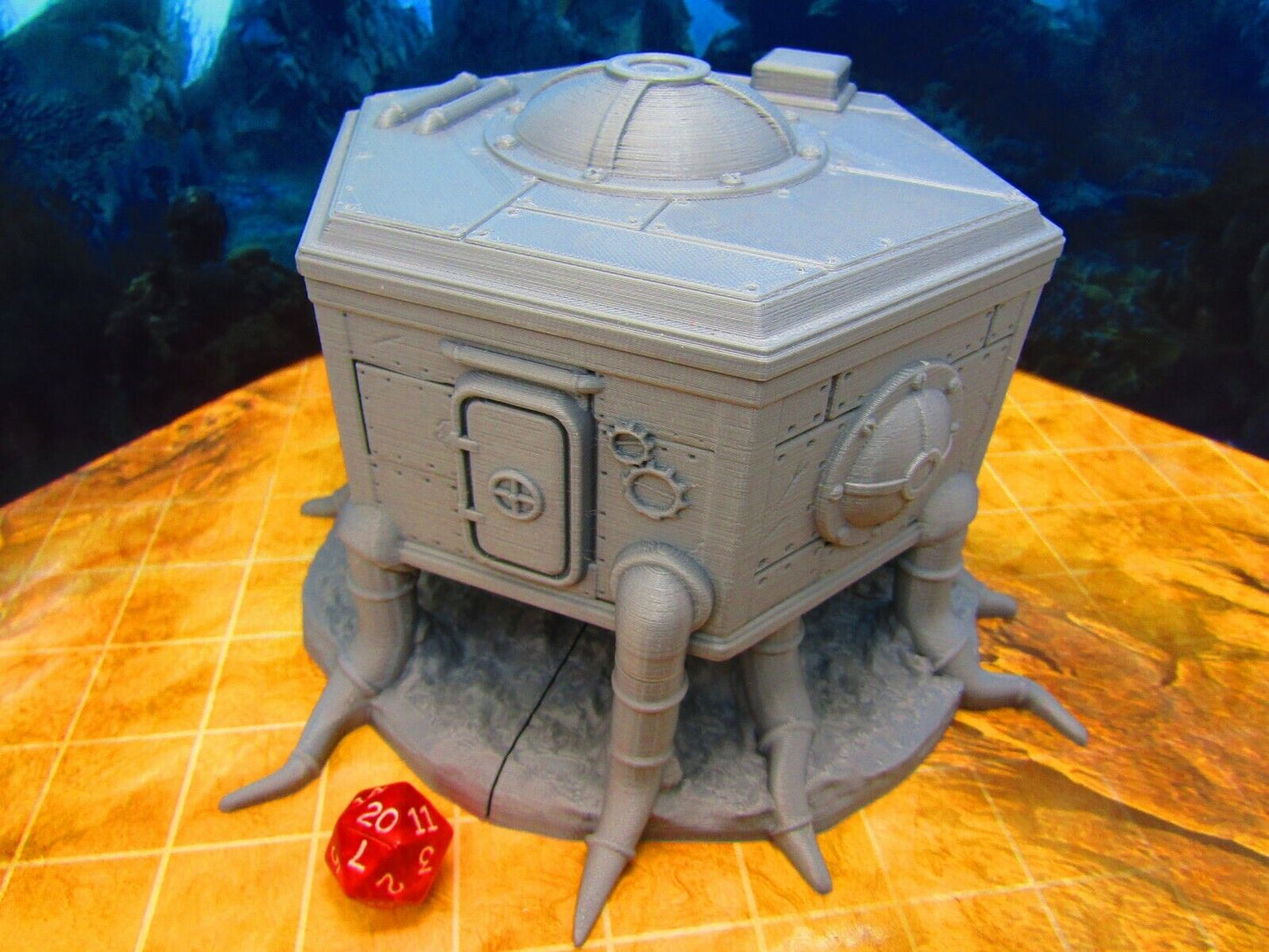 Underwater Sea Lab w/ Removable Roof 3D Printed Scatter Terrain Model 28/32mm