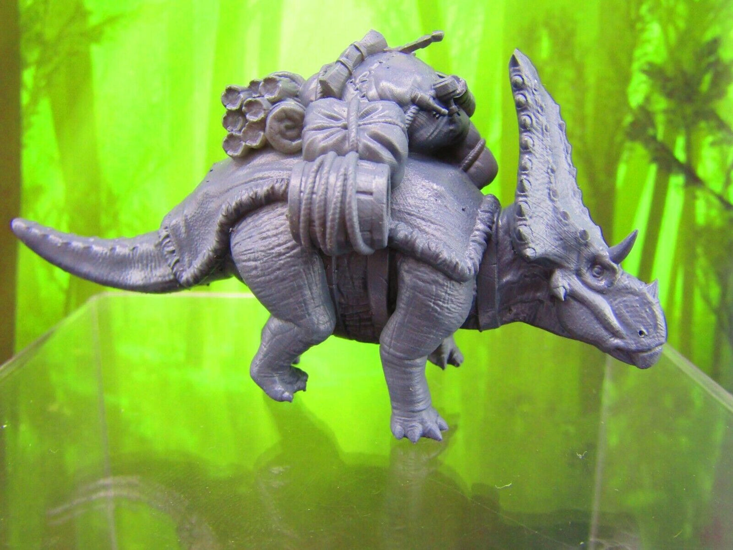 Pack Mule Dinosaur Chasmosaurus Mini Miniature Figure 3D Printed Model 28/32mm