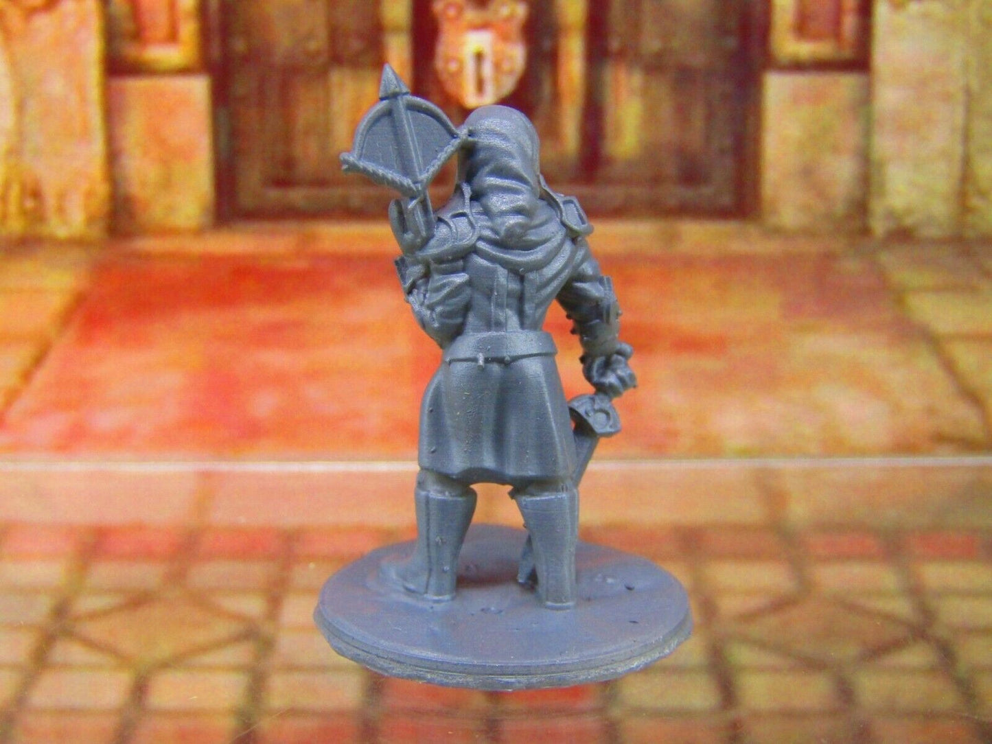 Dark Elf Scout Rogue Thief w/ Crossbow and Shortsword Mini Miniature Figure 3D