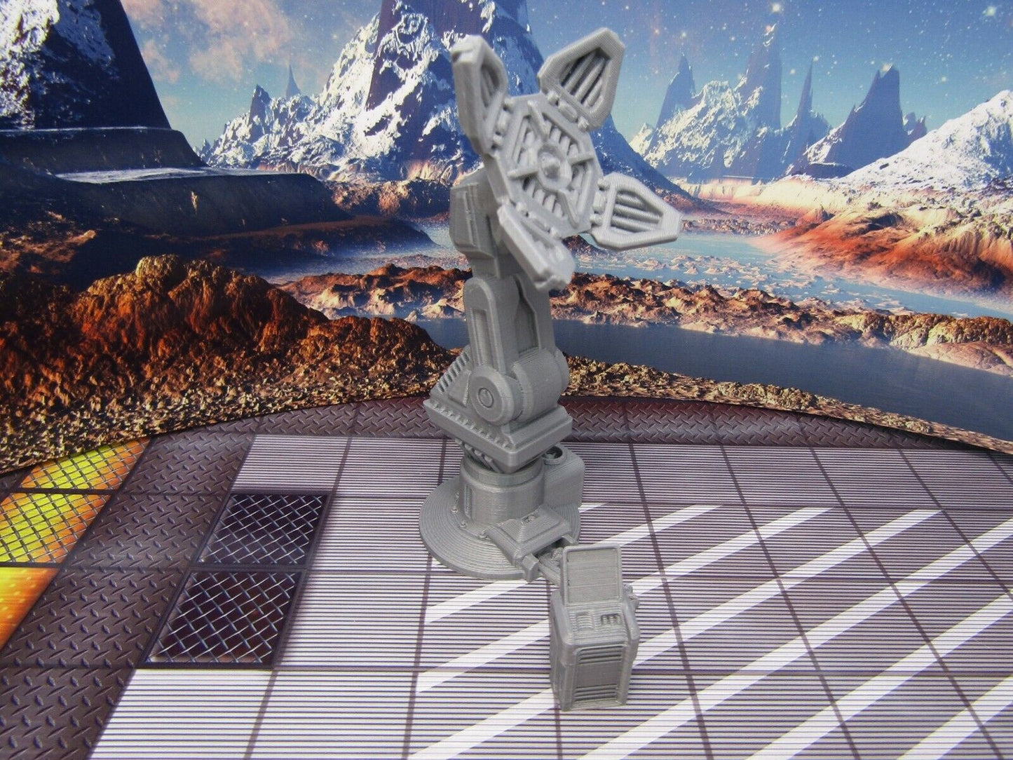 Com Tower Radio Beacon Post Scatter Terrain Scenery Miniature 3D Printed Model