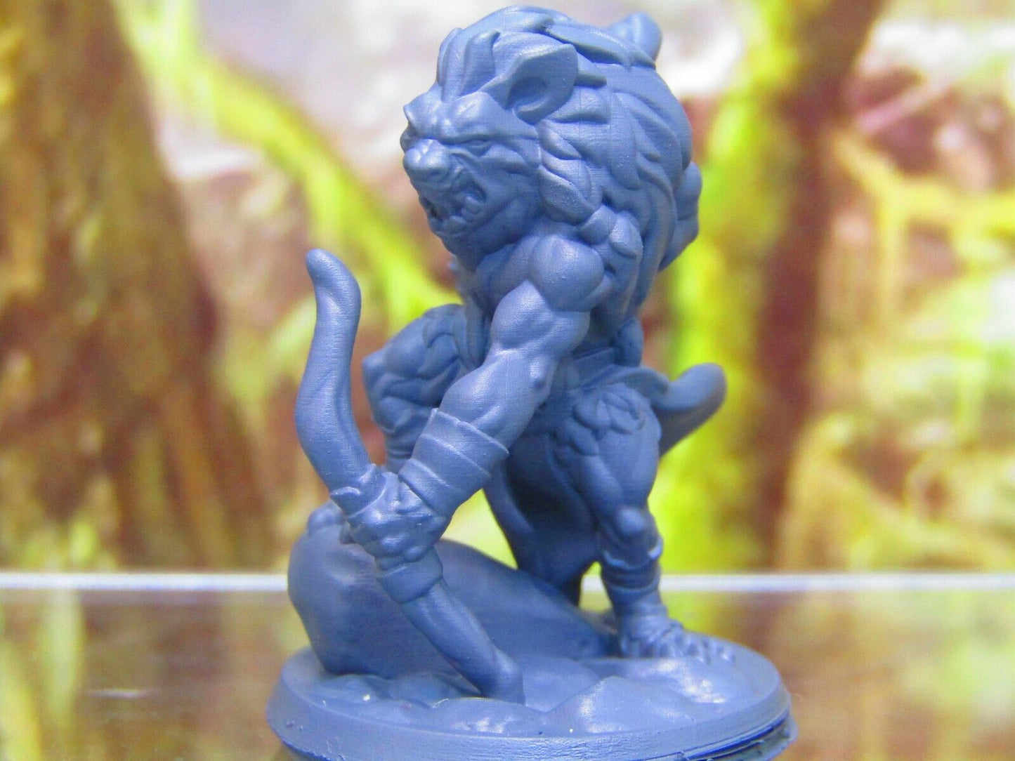 Hyenaman Figther Warrior Soldier Archer w/ Bow/Arrow Mini Figure 3D Printed Mode