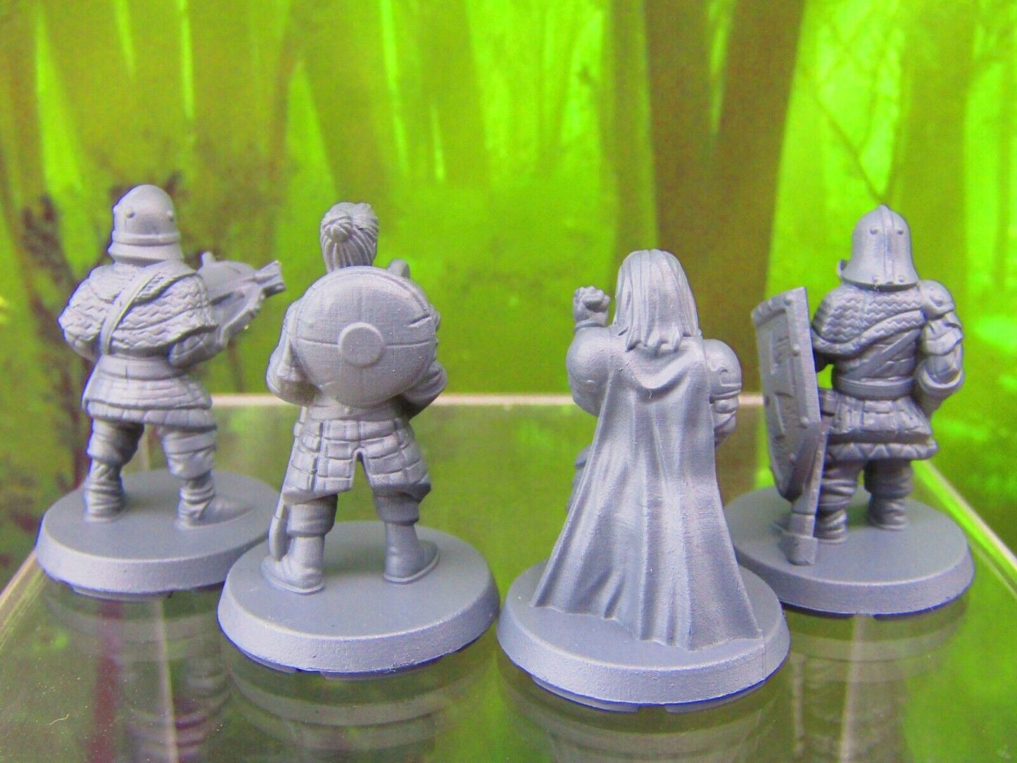 4pc Town Guards Set Mini Miniatures 3D Printed Resin Model Figure 28/32mm Scale