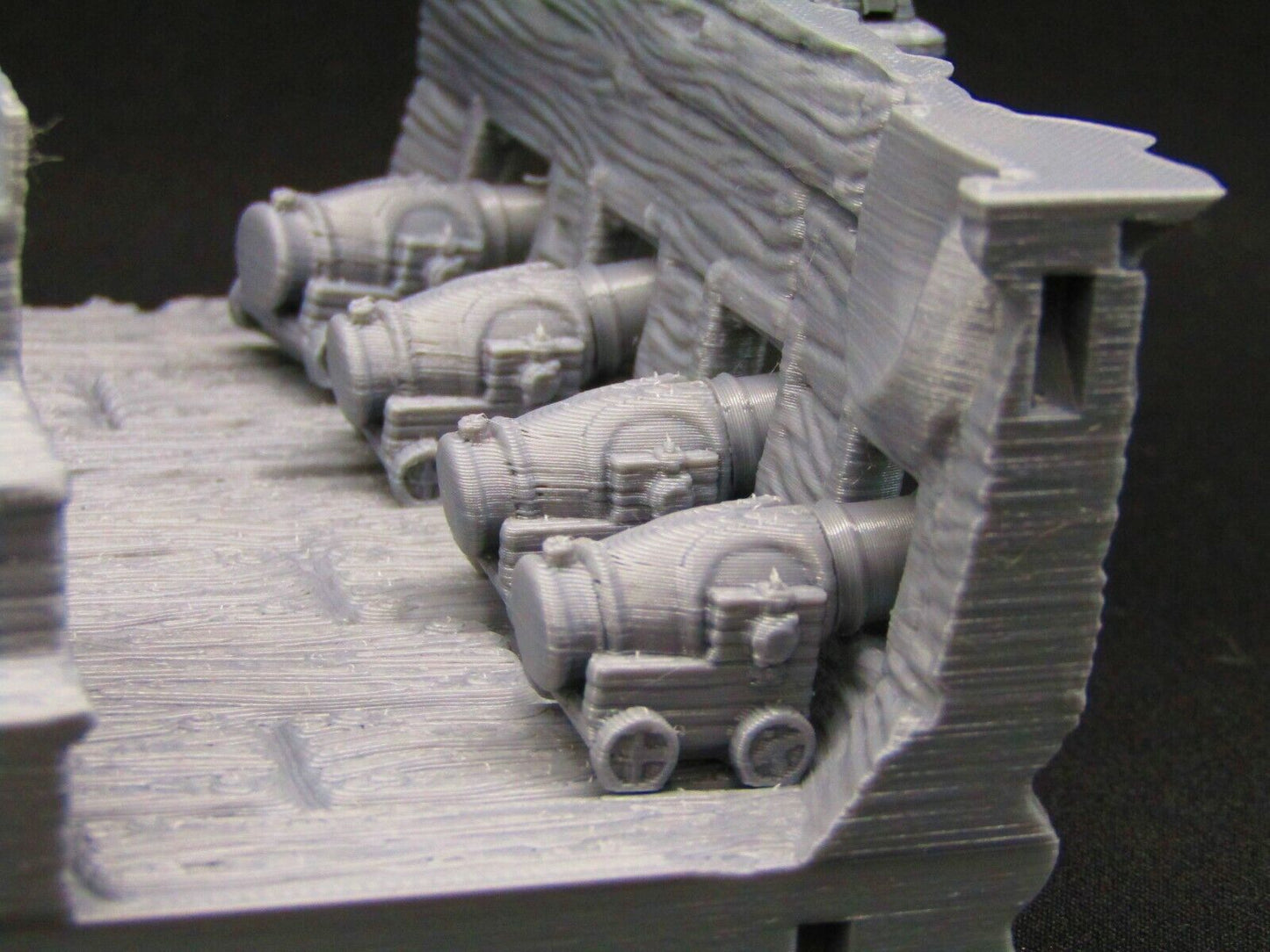 12" Tall Modular Pirate Ship Boat Scatter Terrain Scenery Sea Ocean War Gaming Cannons