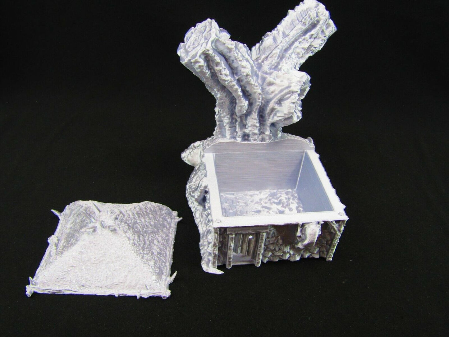 Tree Hut House Scatter Terrain Scenery 3D Printed Mini Miniature Model 28/32mm