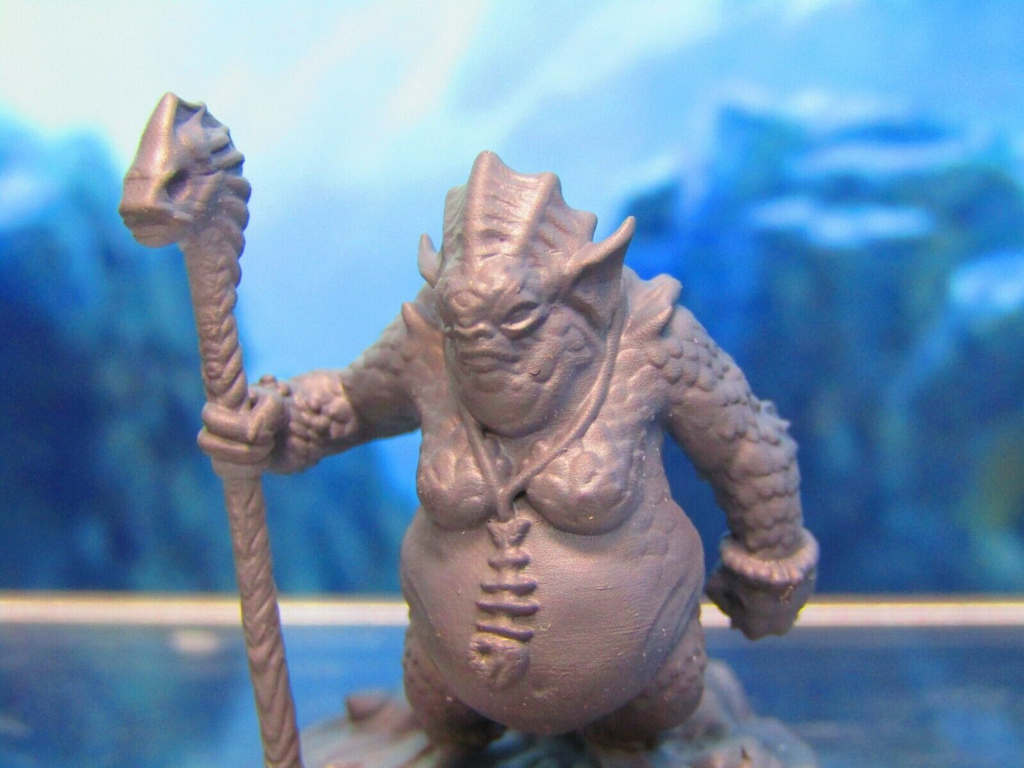 Sea Devil Shaman Priest Cleric Holyman Mini Miniature Figure 3D Printed Model