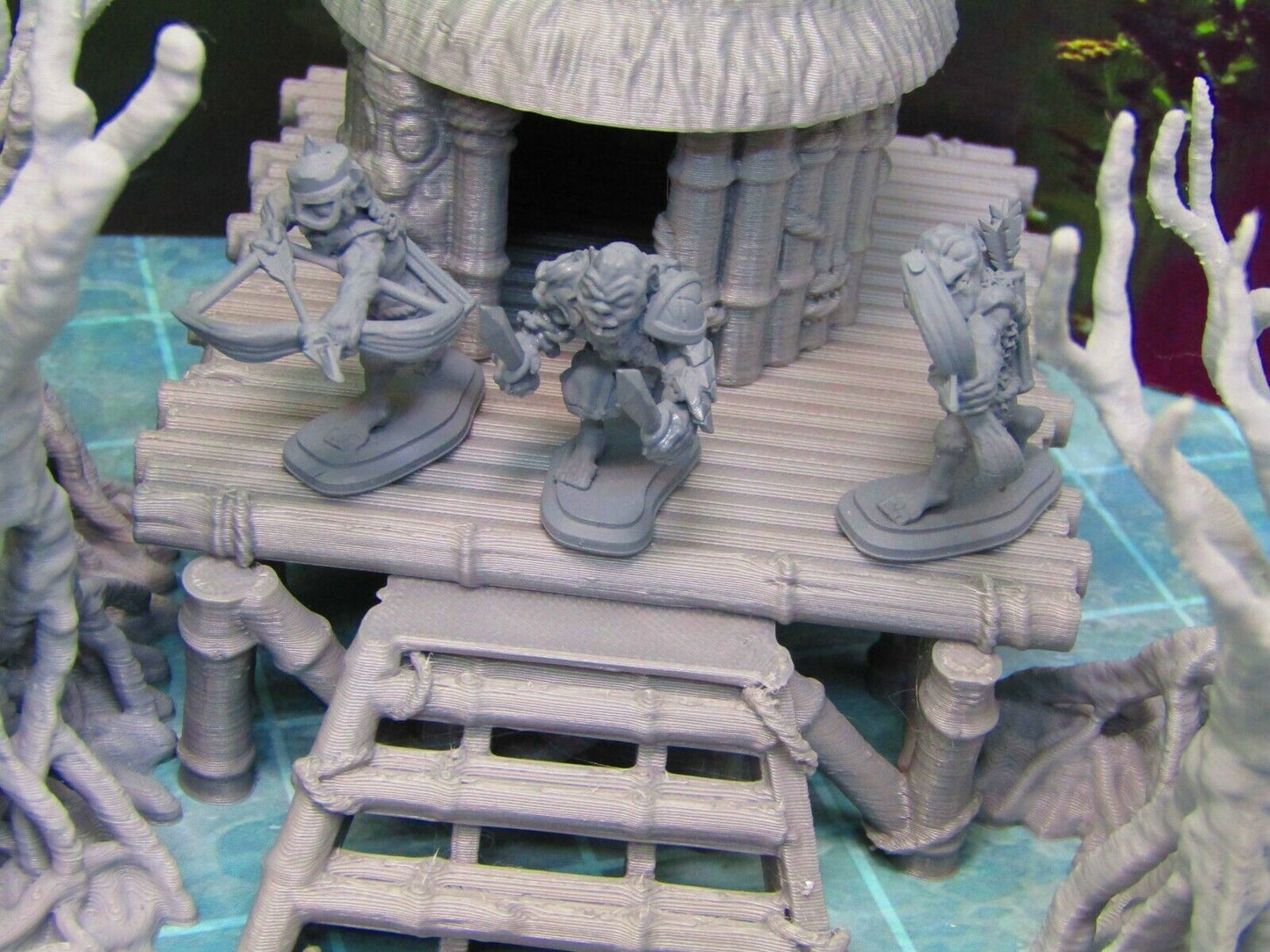 17pc Swamp / Marsh Goblins Mini Set Scatter Terrain Scenery 3D Printed Model