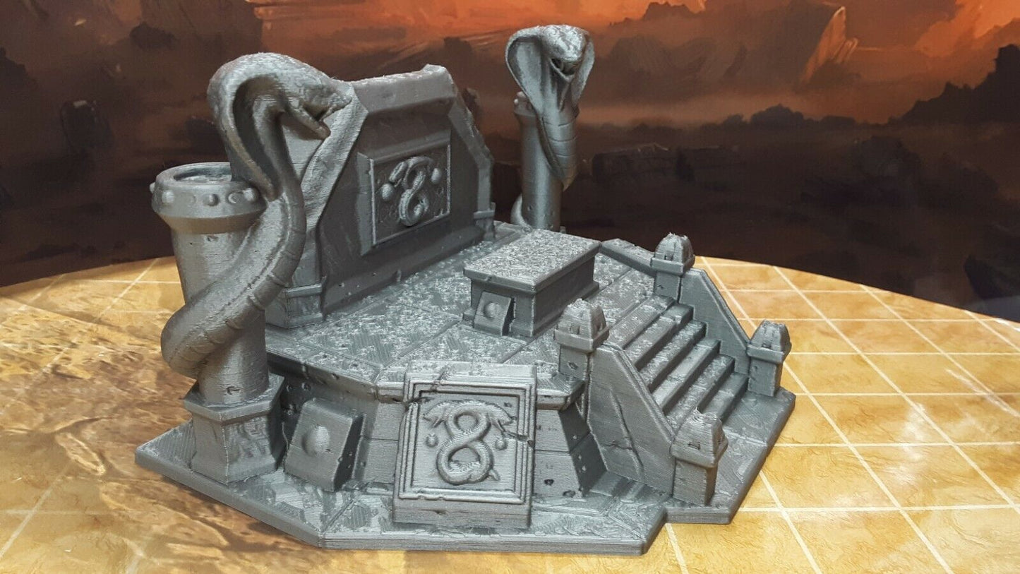 Snake Altar Scatter Terrain Scenery Miniature Tabletop Fantasy Games