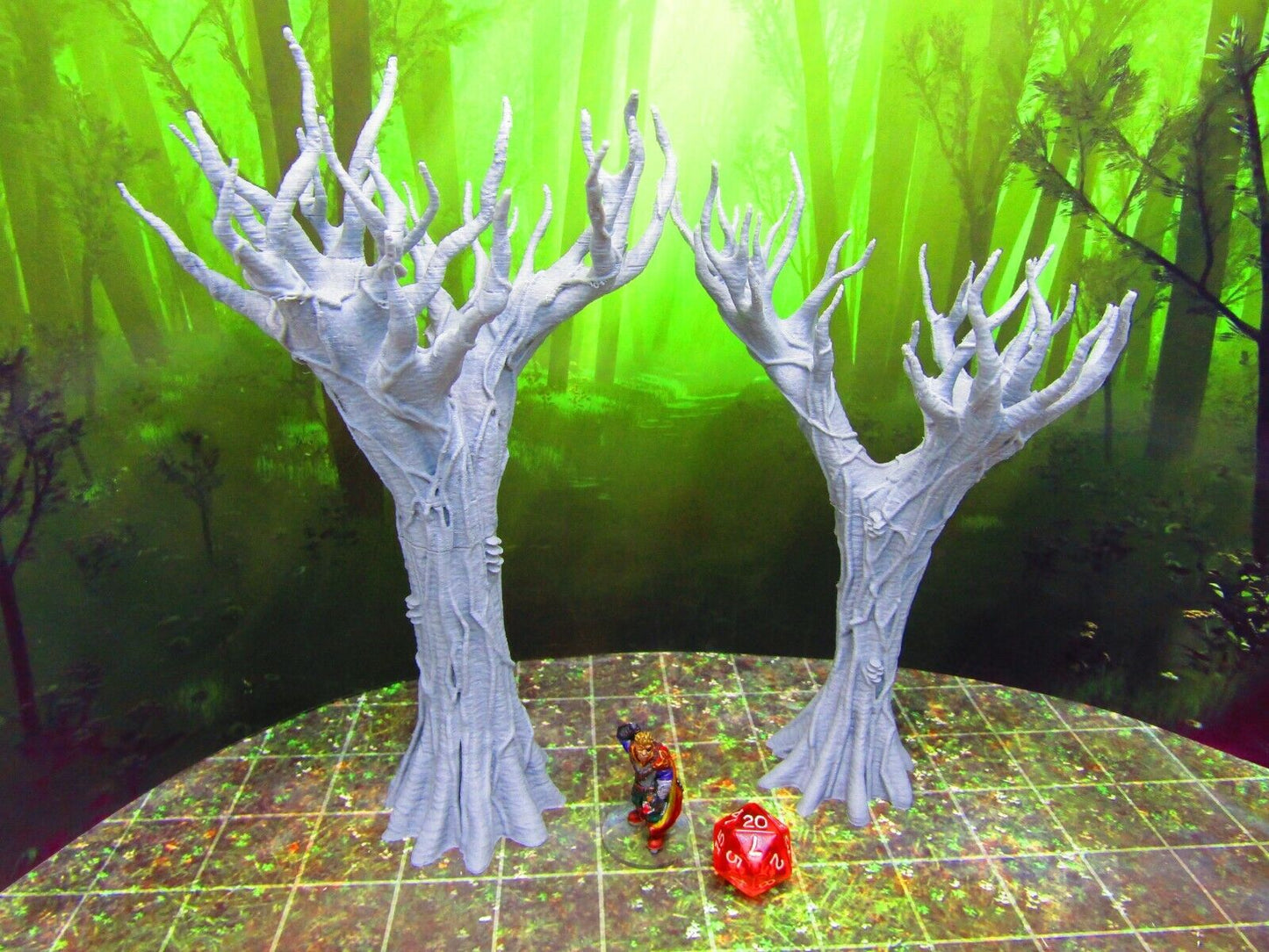 2 Dead Jungle Swamp Mangrove Trees Forest Scatter Terrain Scenery Miniature Mini