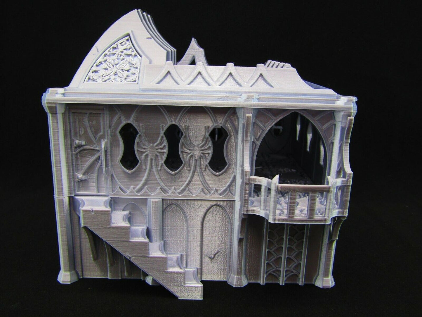 Dark Elf Nobles House Mansion Scatter Terrain Scenery 3D Printed Mini Miniature