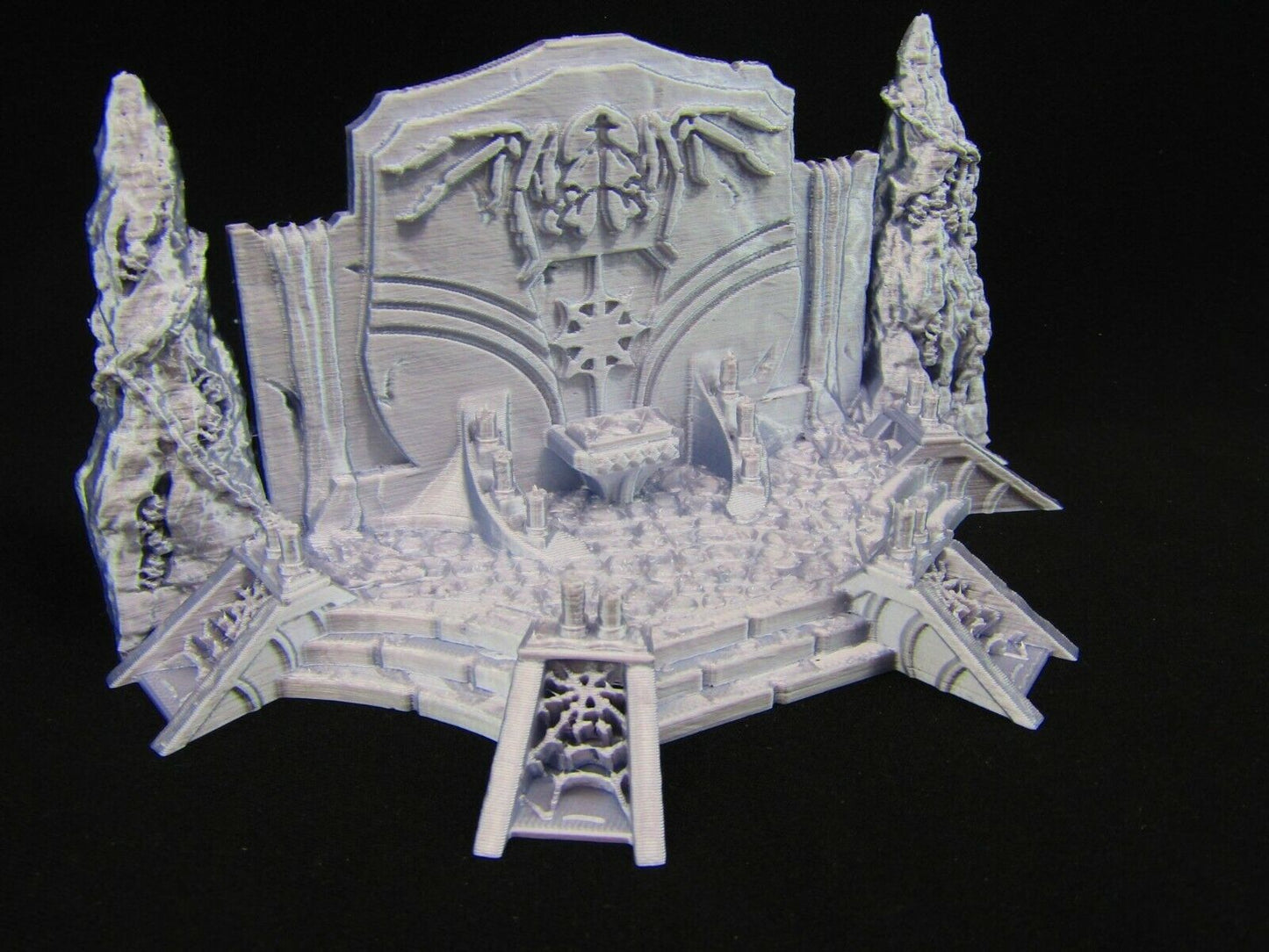 Spider Queen Throne & Dais Scatter Terrain Scenery 3D Printed Mini Miniature