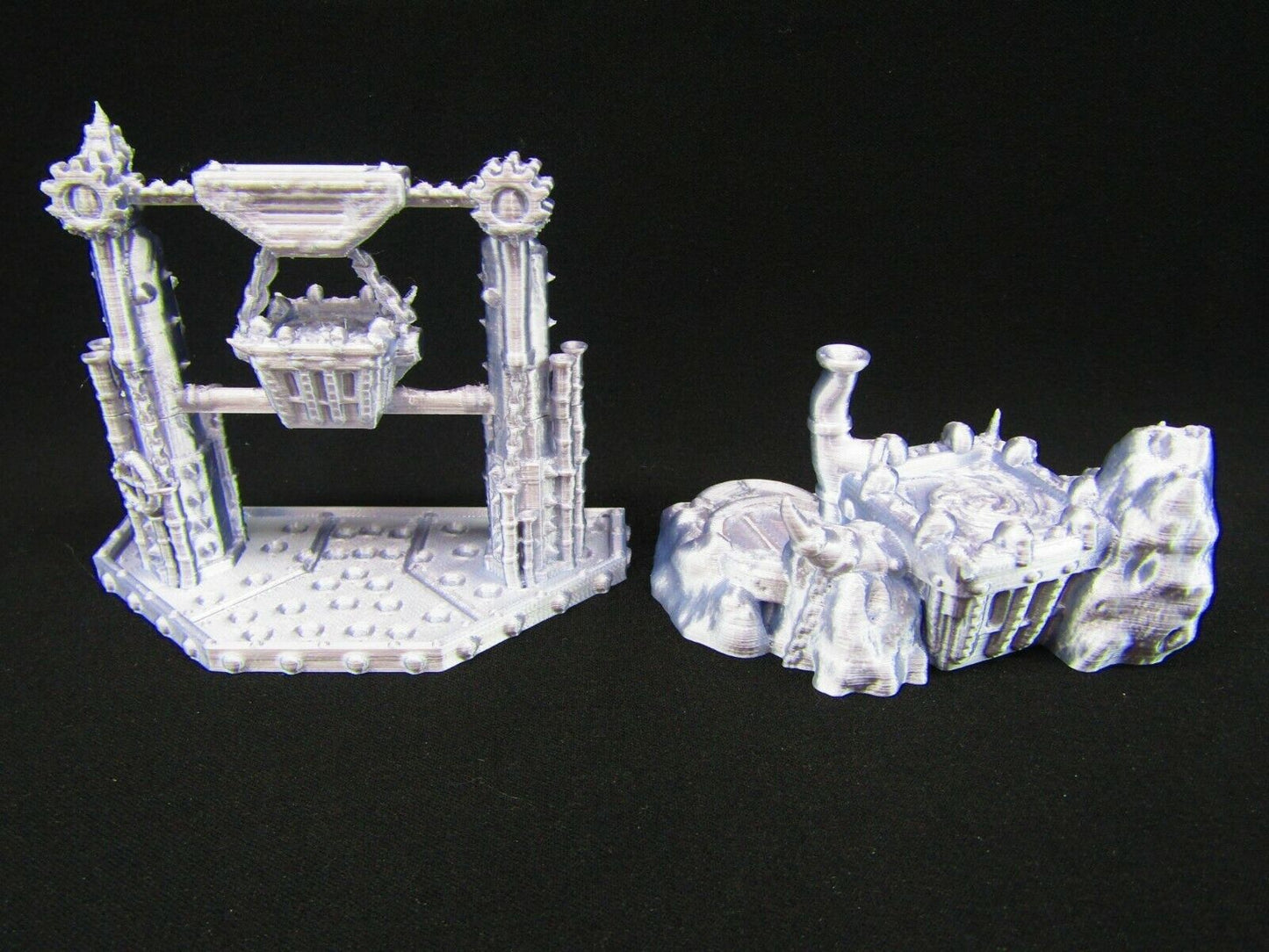 Smelting Iron Works Foundry and Furnace Scatter Terrain Scenery 3D Printed