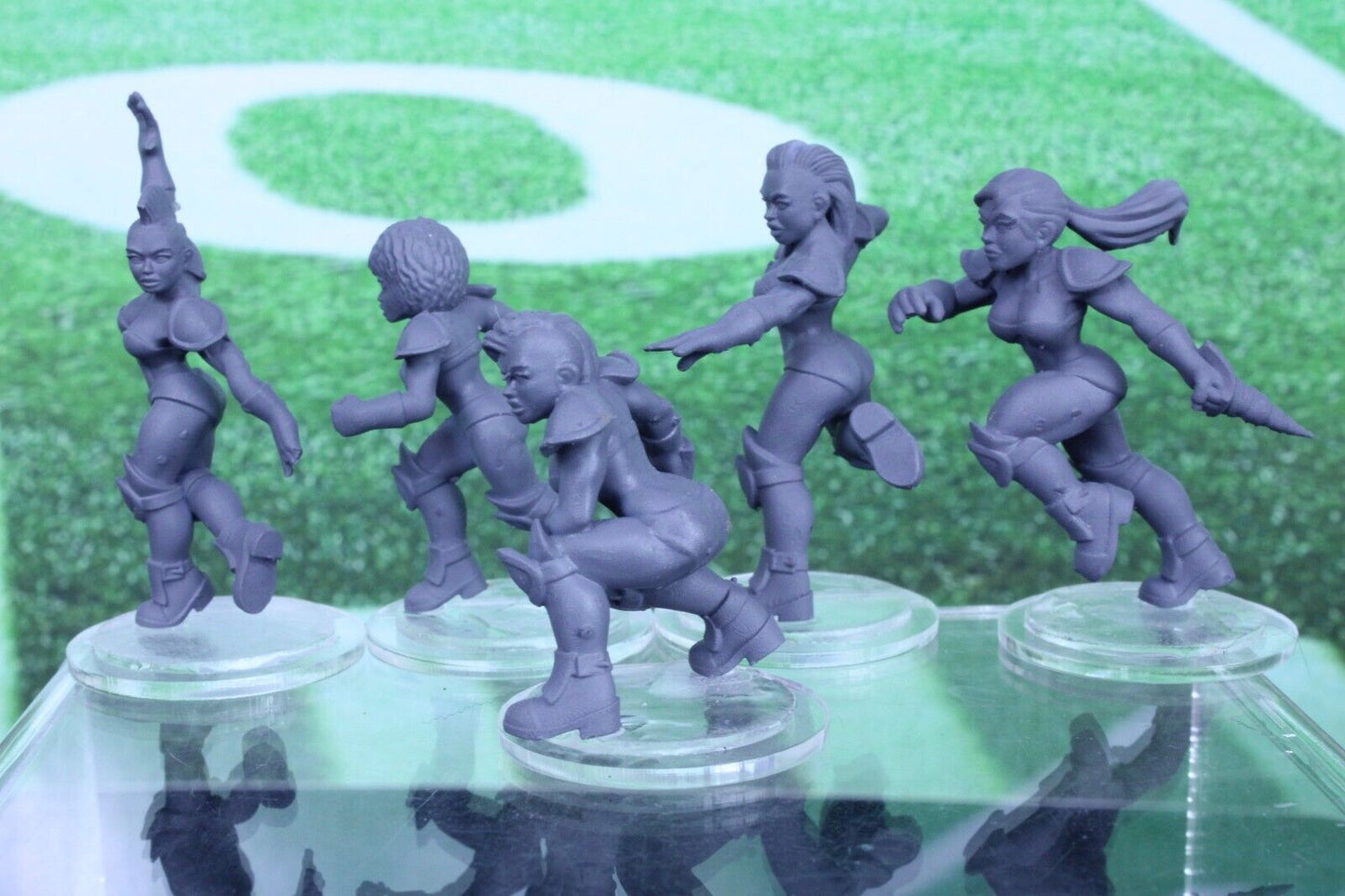 10PC Linewoman Set Mini Player RPG Tabletop Blood Fantasy Football Bowl Team