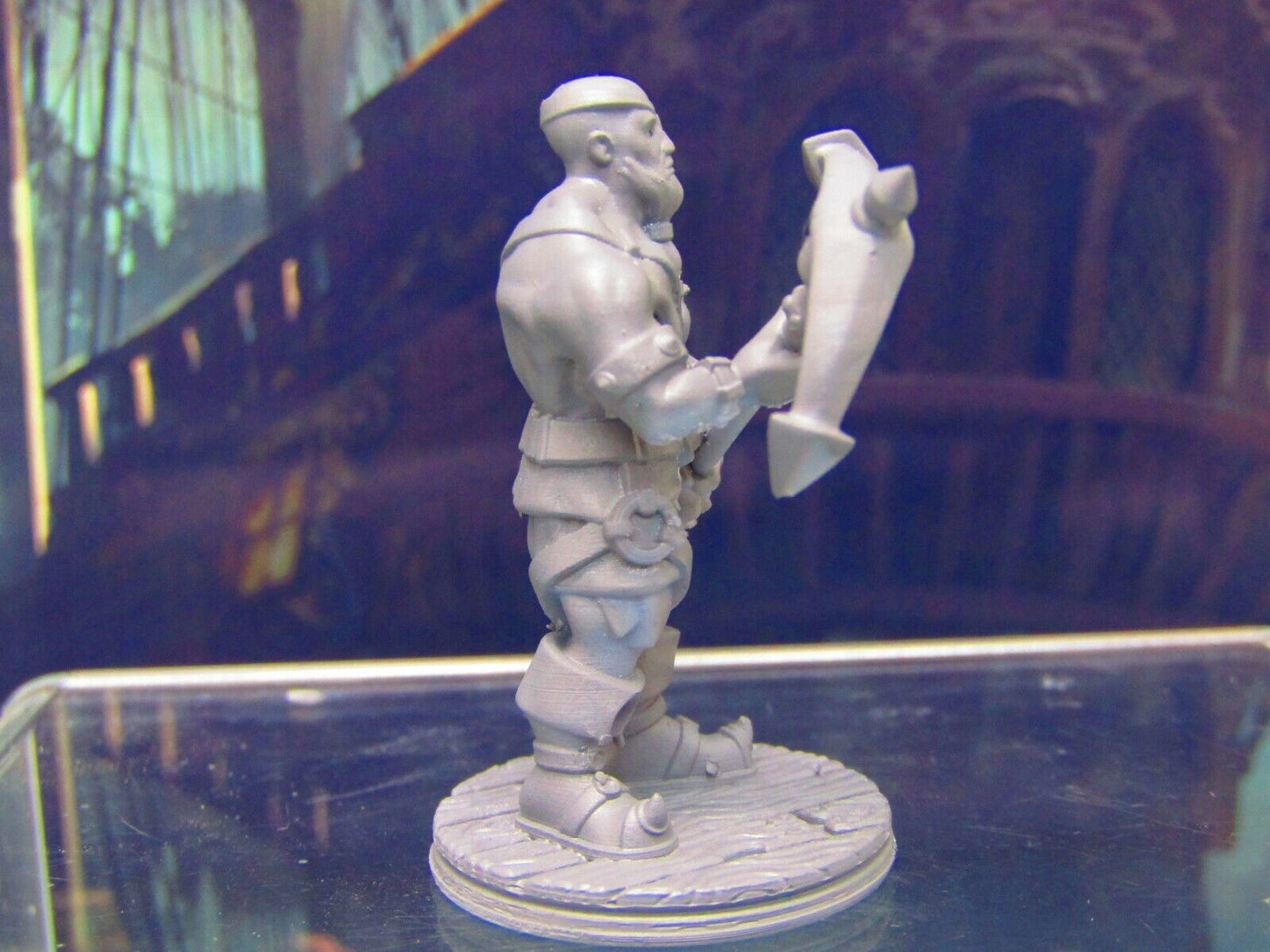 Pirate Muscleman Mini Miniature Figure 3D Printed Model 28/32mm Scale Fantasy