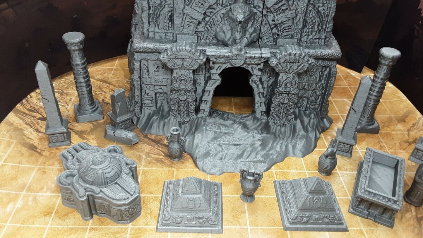 20 Piece Egyptian Tomb Mummy Pharaoh Encounter Set Scatter Terrain Scenery