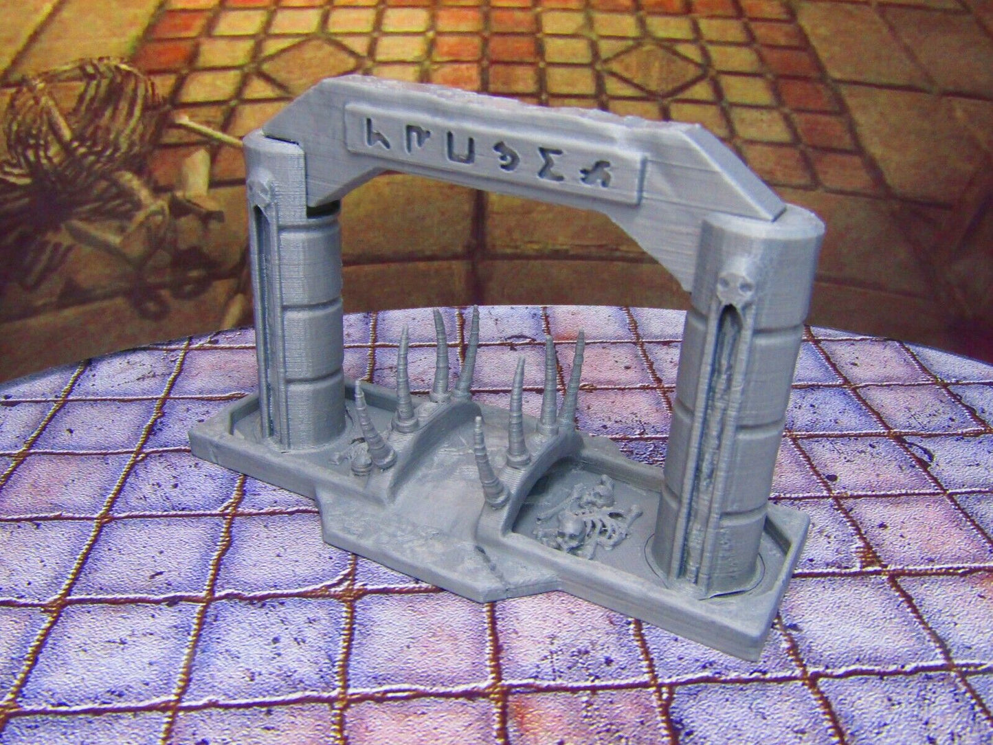 River of Blood Crossing Entryway Archway Bridge Entrance Scenery Scatter Terrain
