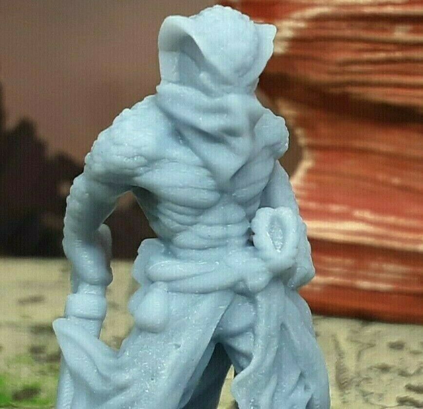 Snakefolk Bandit Lizard Man Mini Miniature Figure 28/32mm D&D 3D Printed Resin