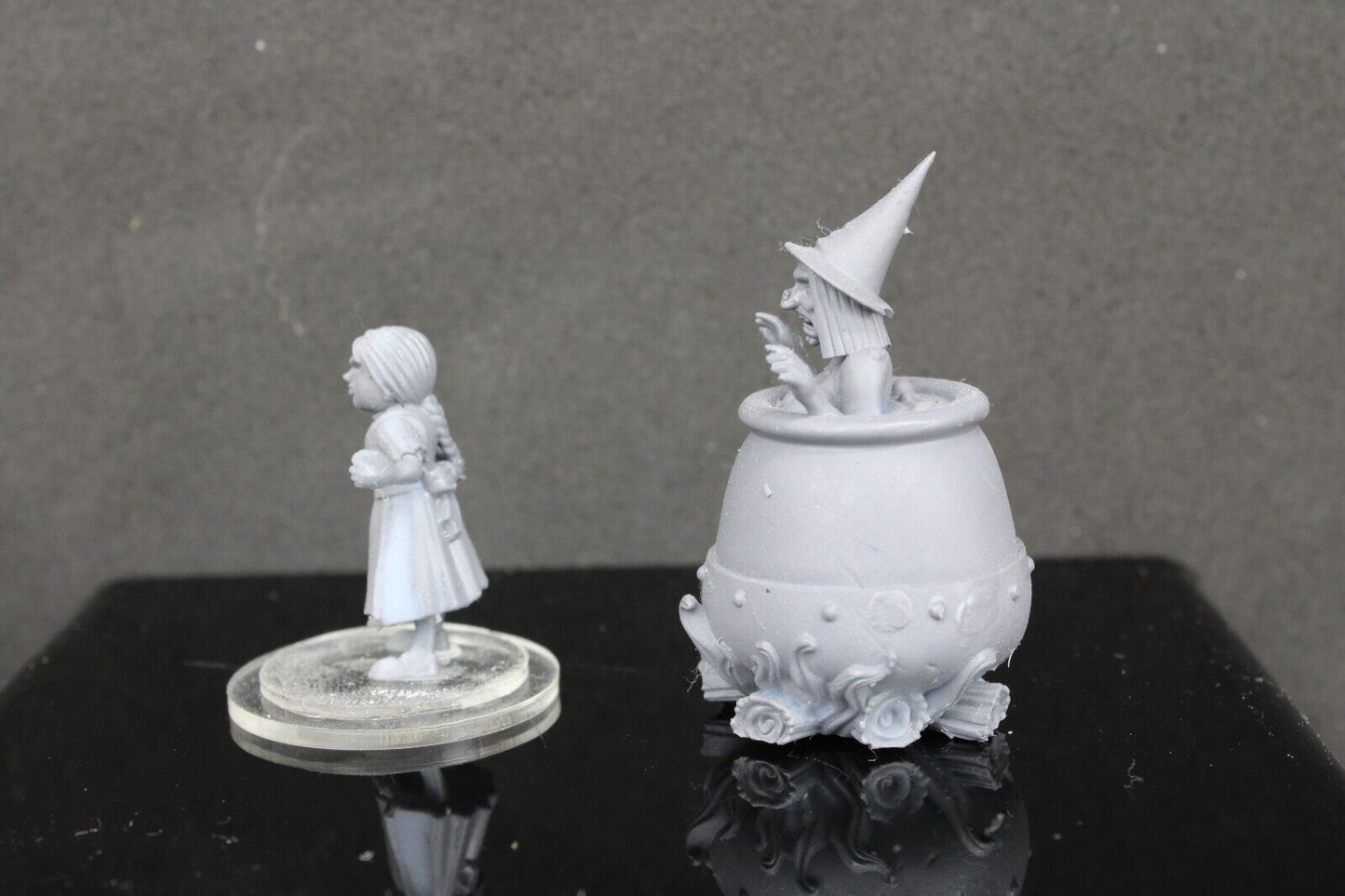 2pc Gretel & Hag Witch Mini Miniature RPG Tabletop Gaming Wargaming D&D