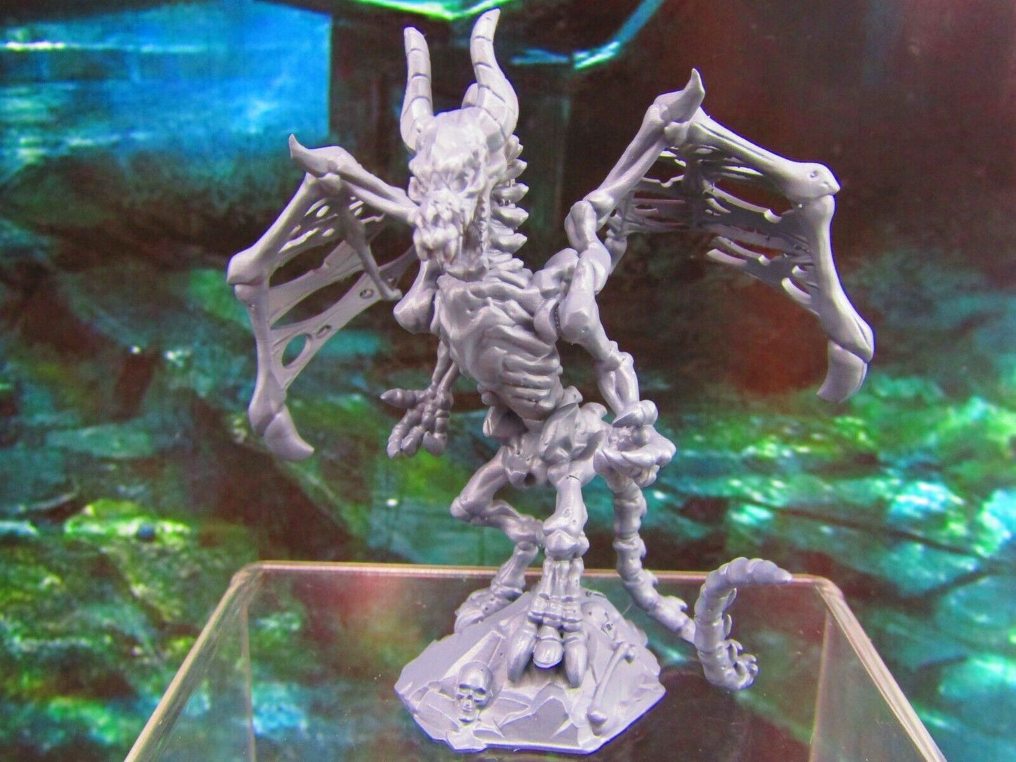 Bone Dragon Undead Skeleton Mini Miniature Figure 3D Printed Model 28/32mm Scale